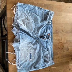 Distress Jean Shorts
